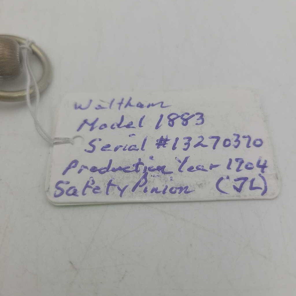 Waltham Model 1883 Pocket Watch (JL)