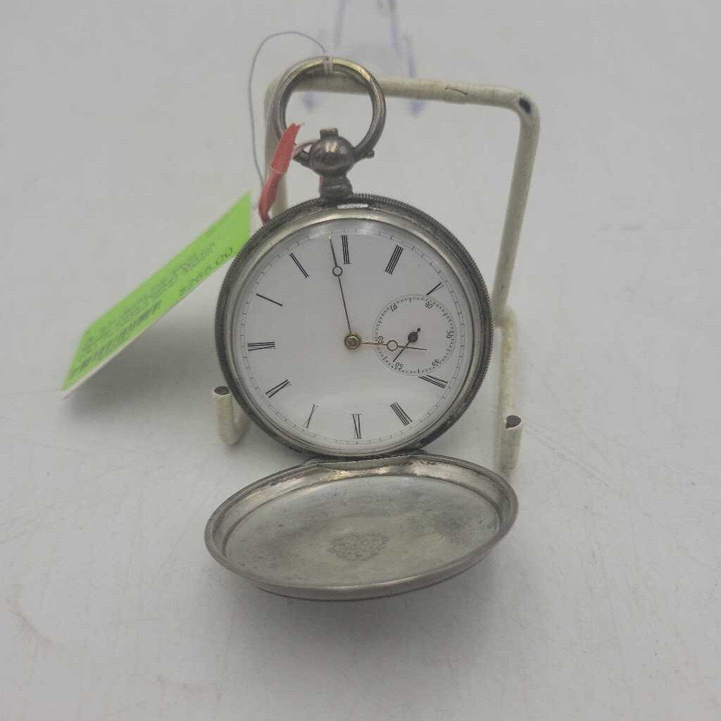 S.F. Jacot Full Silver Hunter Case Pocket Watch (JL)