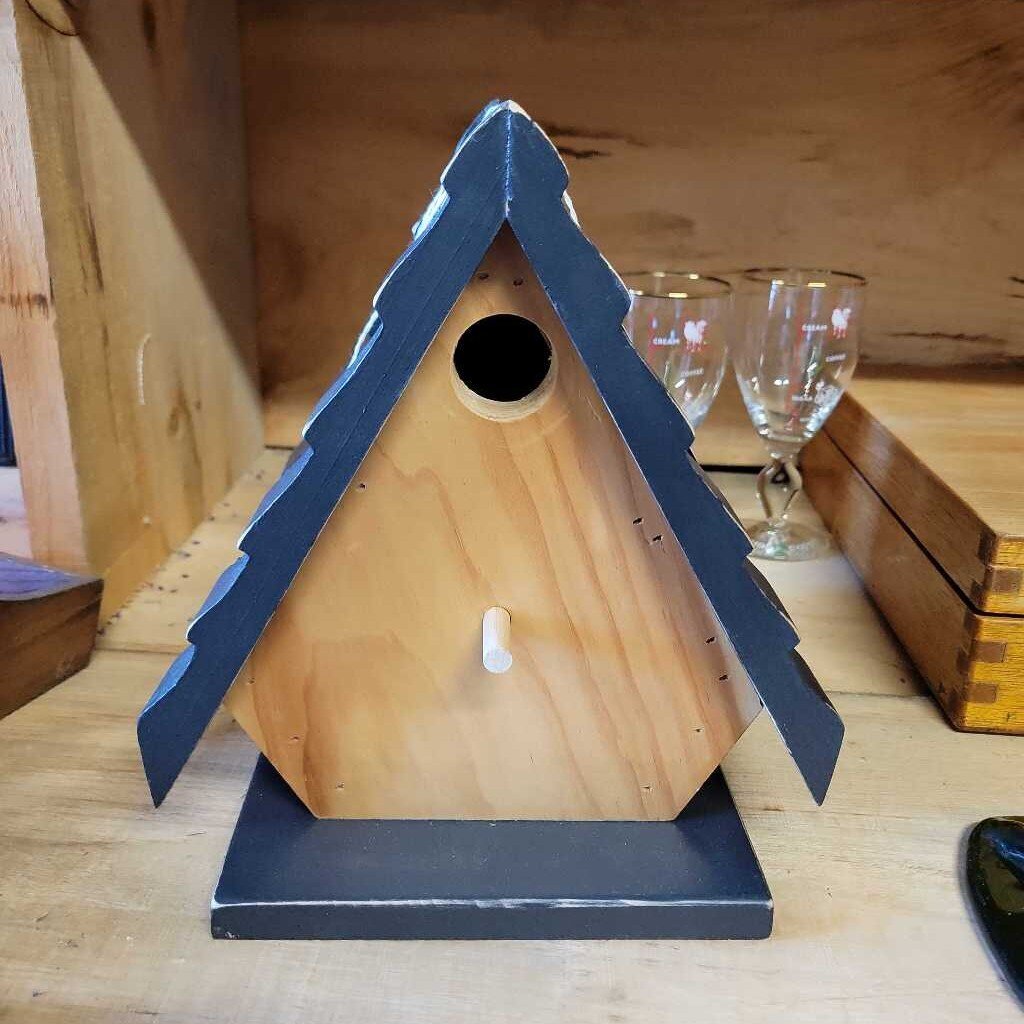 Birdhouse medium Charcoal and natural (PC)