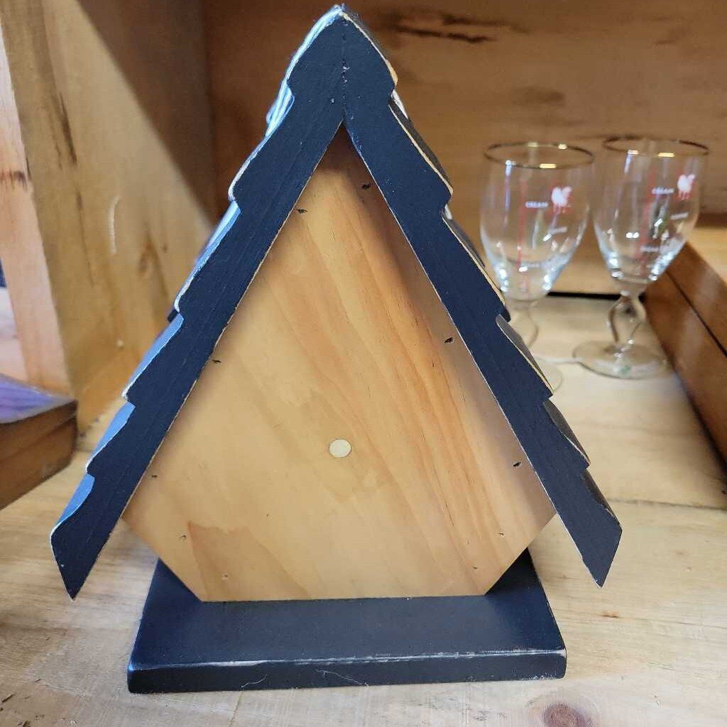 Birdhouse medium Charcoal and natural (PC)
