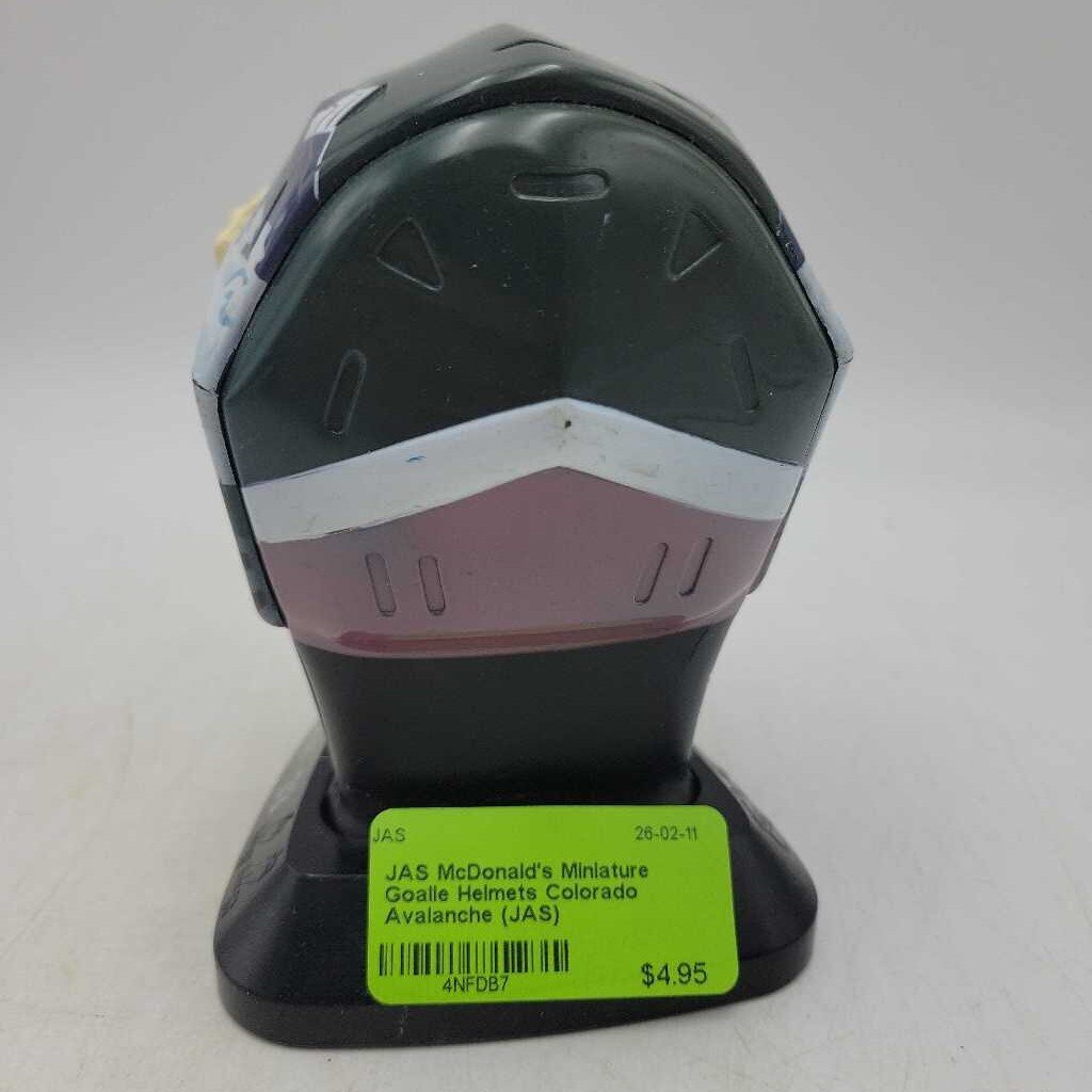 McDonald's Miniature Goalie Helmets Colorado Avalanche Roy (JAS)