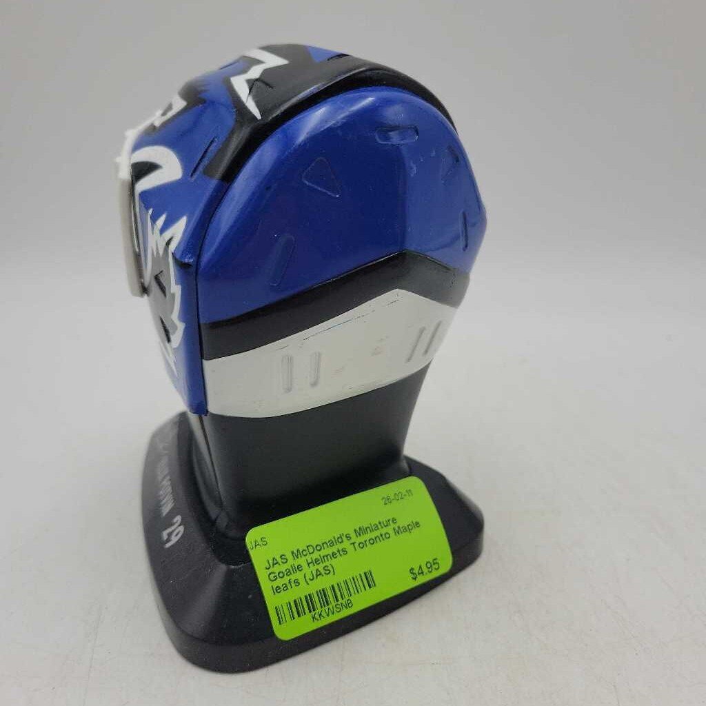 McDonald's Miniature Goalie Helmets Toronto Maple leafs Potvin (JAS)