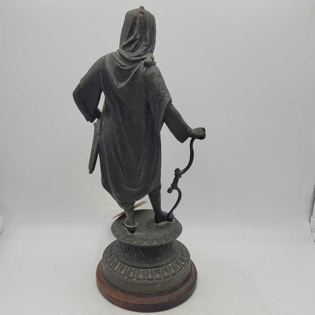 Antique Metal Sculpture of Moorish Warrior (YVO) (602)