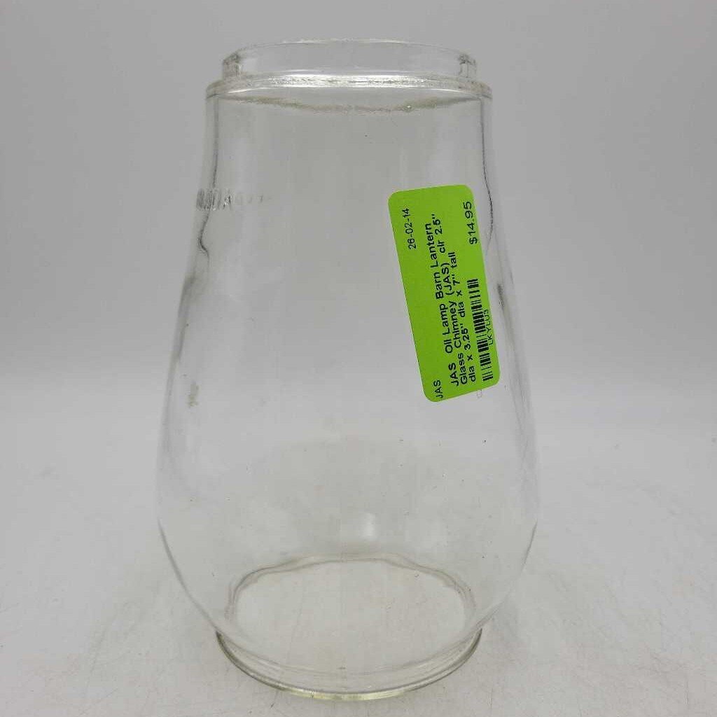 Oil Lamp Barn Lantern Glass Chimney (JAS)