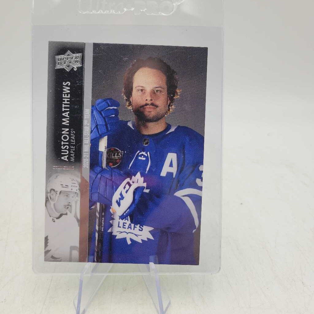 Auston Matthews hockey Card # 674 Upper Deck (JAS)