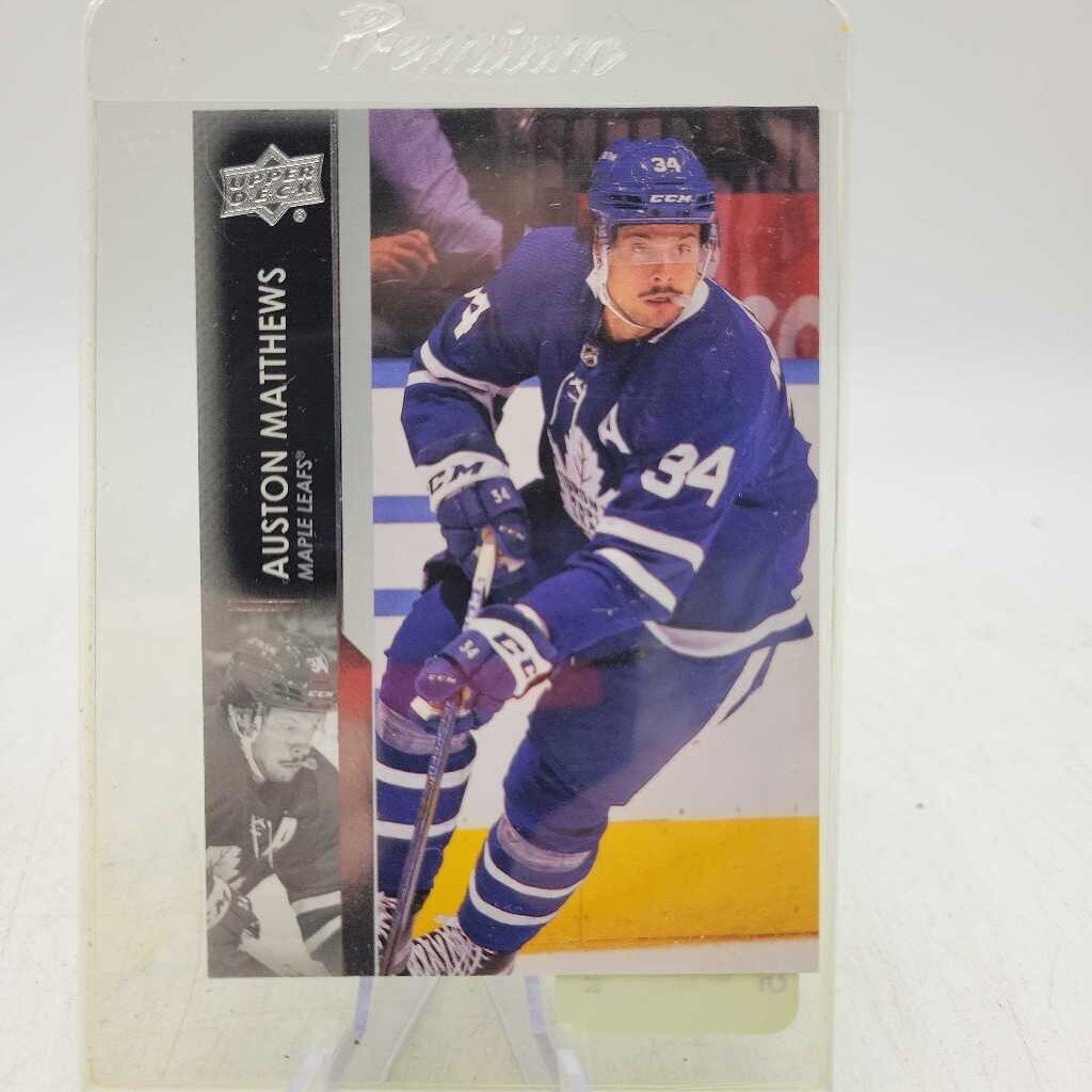Auston Mathews 2021 2022 Tim Hortons # 34 Upper Deck Hockey card (JAS)