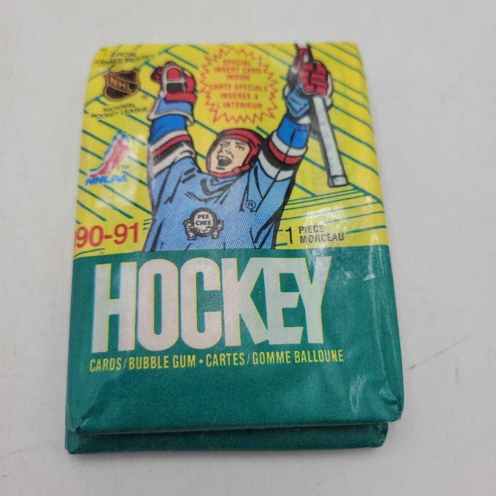 1990 91 Opee Chee Hockey Cards Wax Packs Pair (JAS)