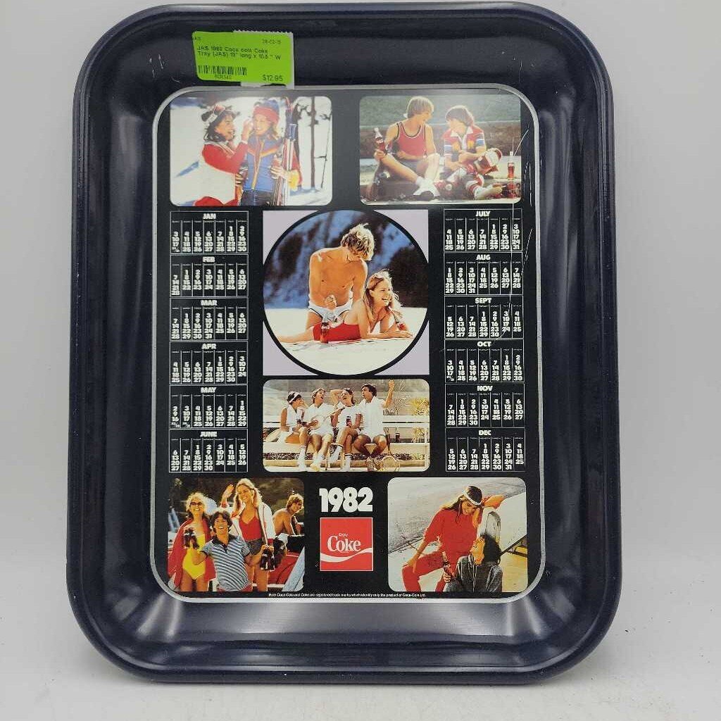 1982 Coca cola Coke Tray (JAS)