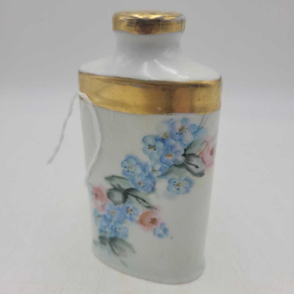Antique Hand Painted Talc Bottle (DEB)