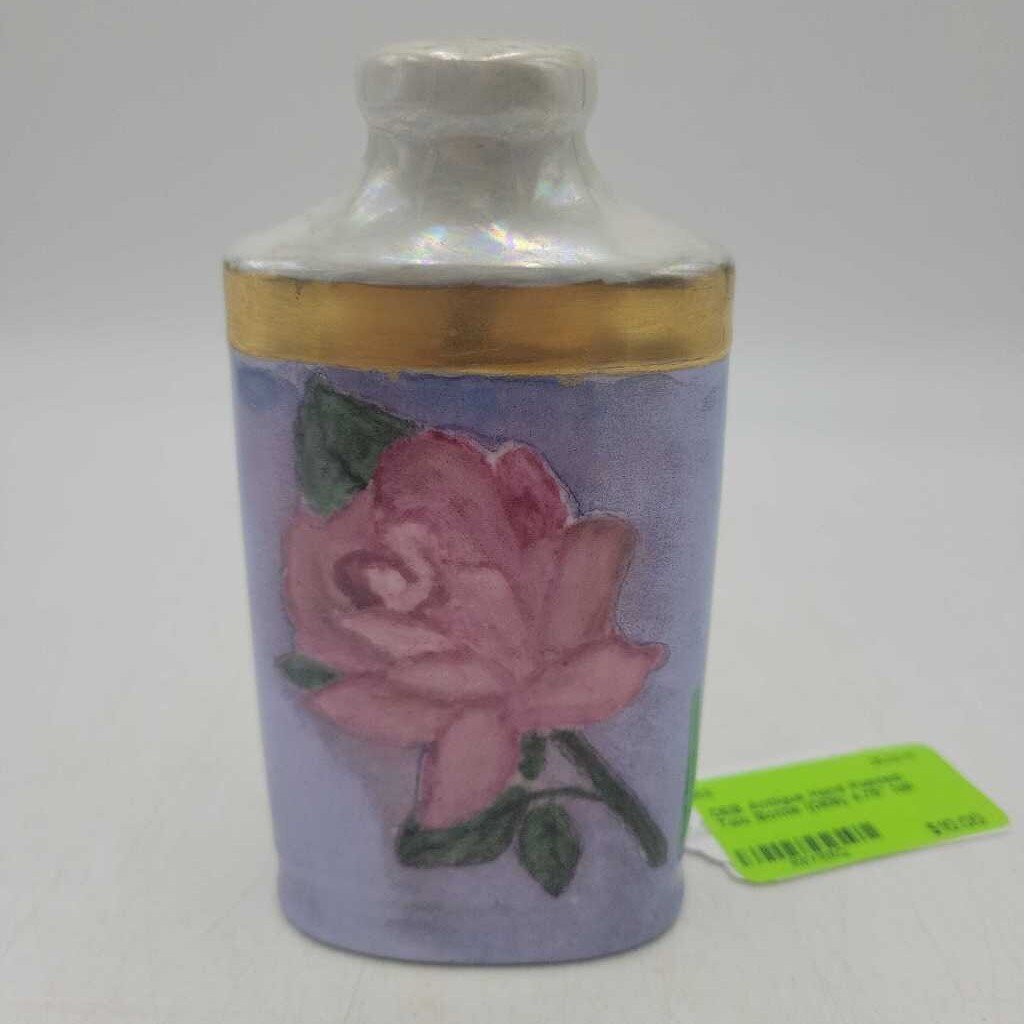 Antique Hand Painted Talc Bottle (DEB)