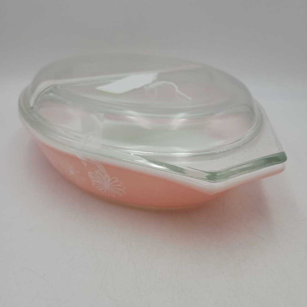 Pyrex Covered Divided dish Daisy pattern (DEB) # 29
