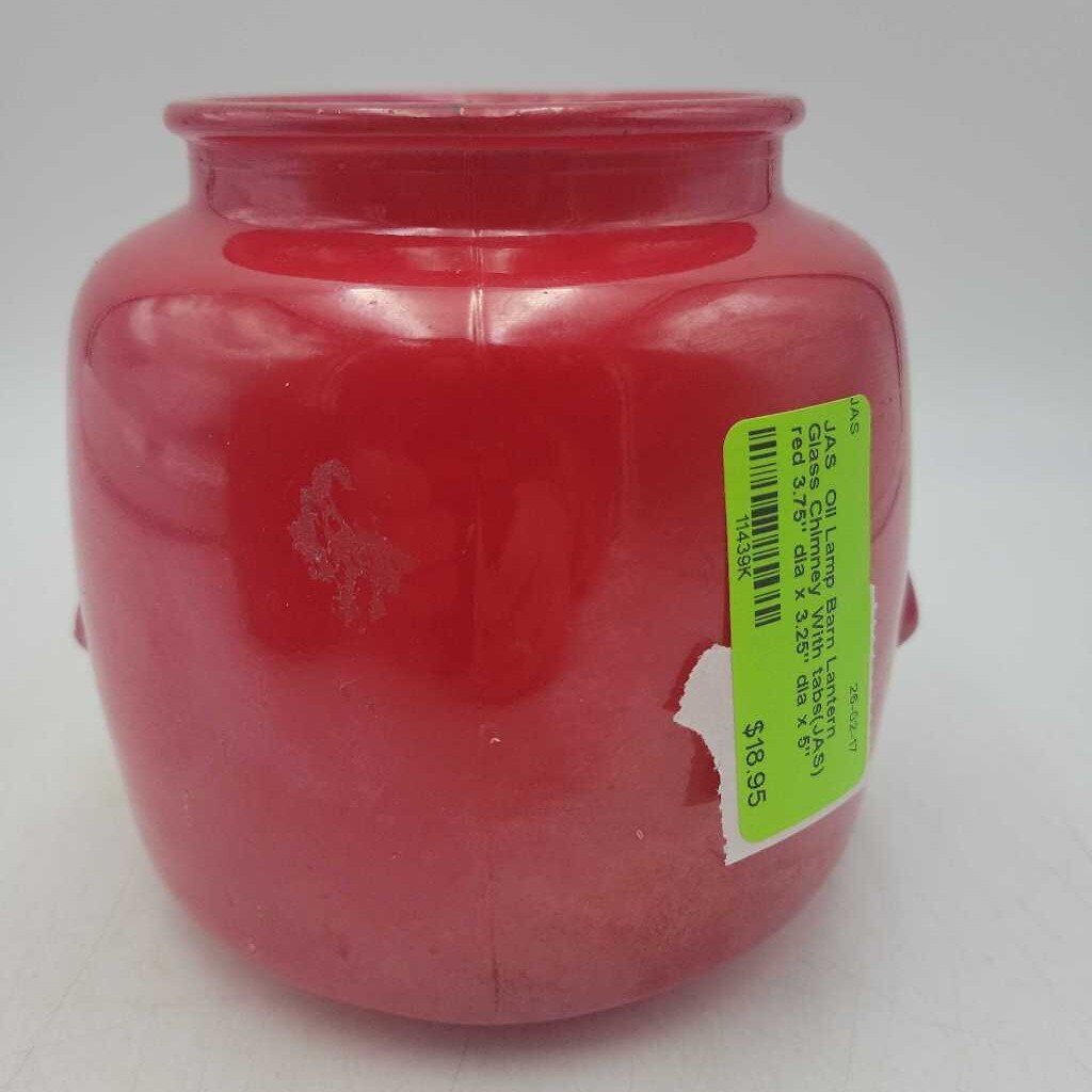 Oil Lamp Barn Lantern Glass Chimney With tabs(JAS)