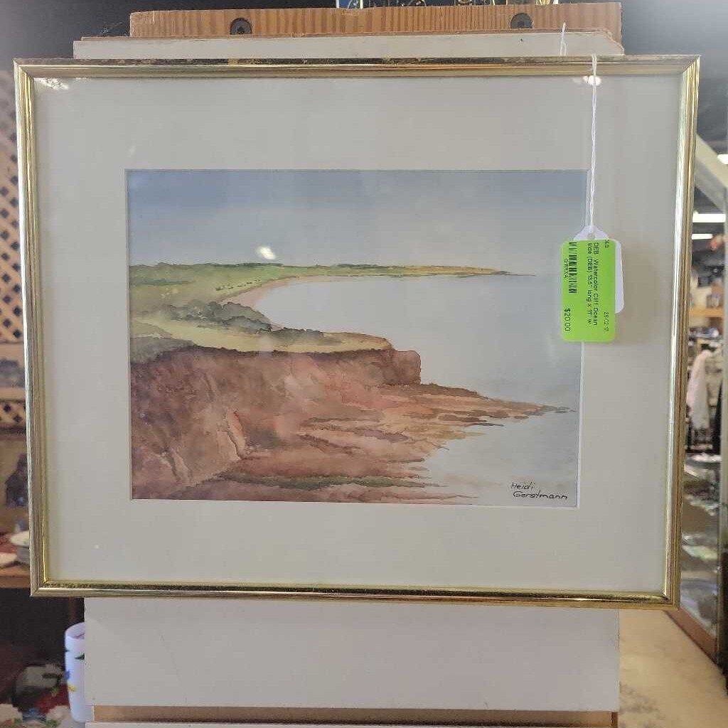 Watercolor Cliff Ocean side (DEB)