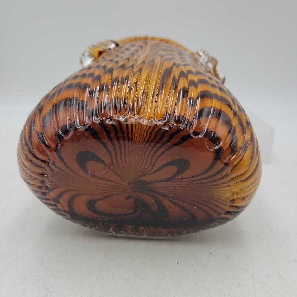 Tiger Stripe Hand Blown Glass Purse (LOR)