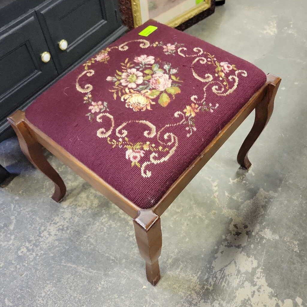 Tapestry Needle Point Stool (YVO) (602)