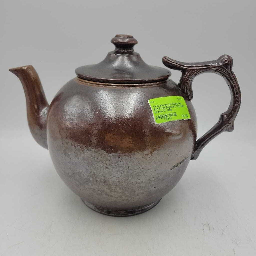 Stoneware Kettle Tea Pot From England (YVO) (602)