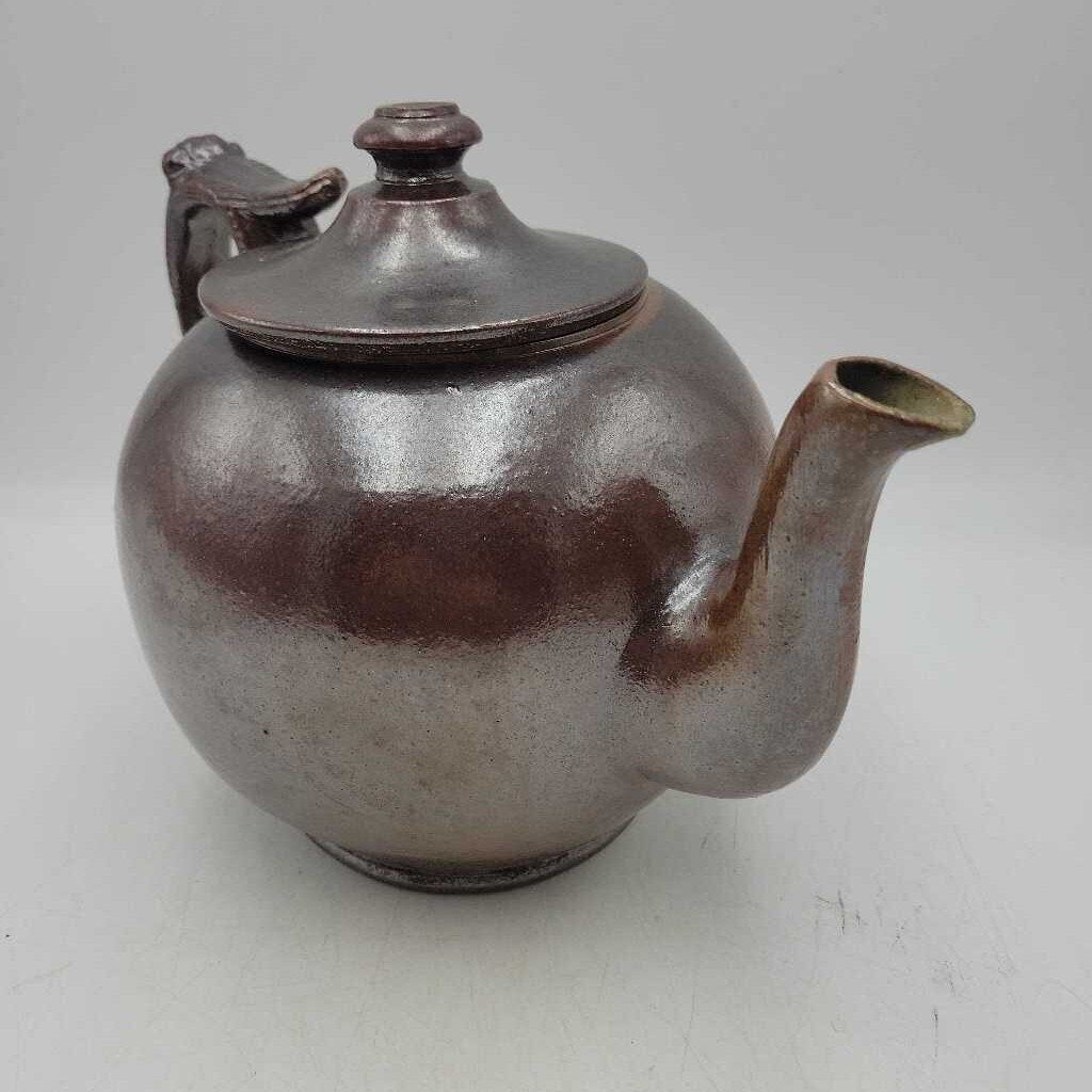 Stoneware Kettle Tea Pot From England (YVO) (602)