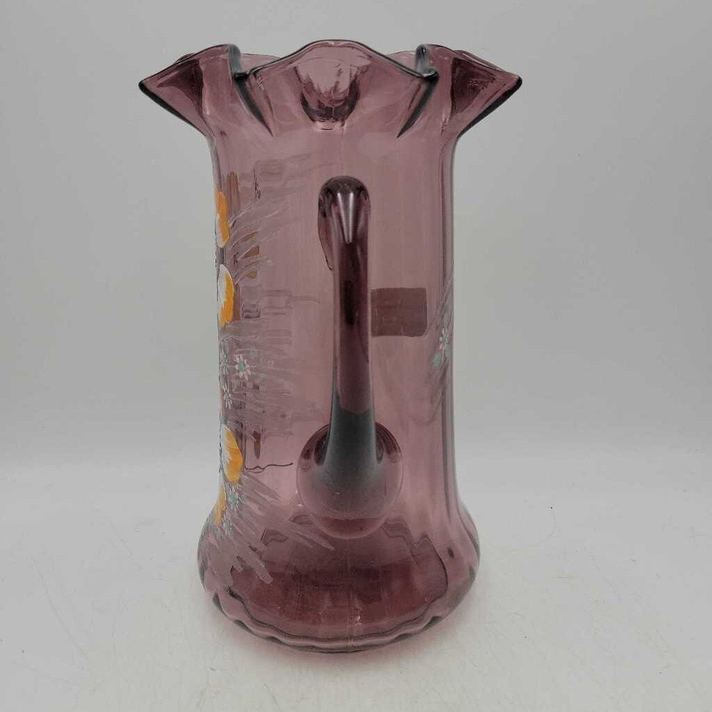 Purple painted pitcher (LIND)