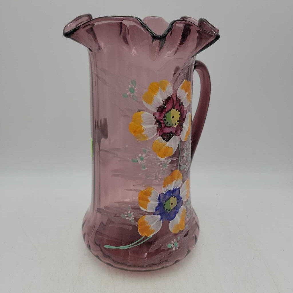 Purple painted pitcher (LIND)