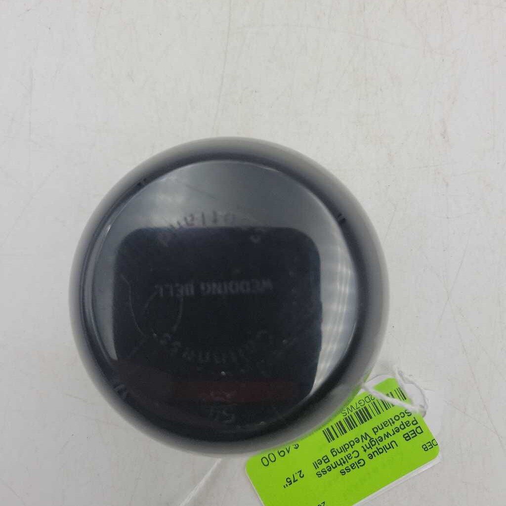 Unique Glass Paperweight Caithness Scotland Wedding Bell (DEB)