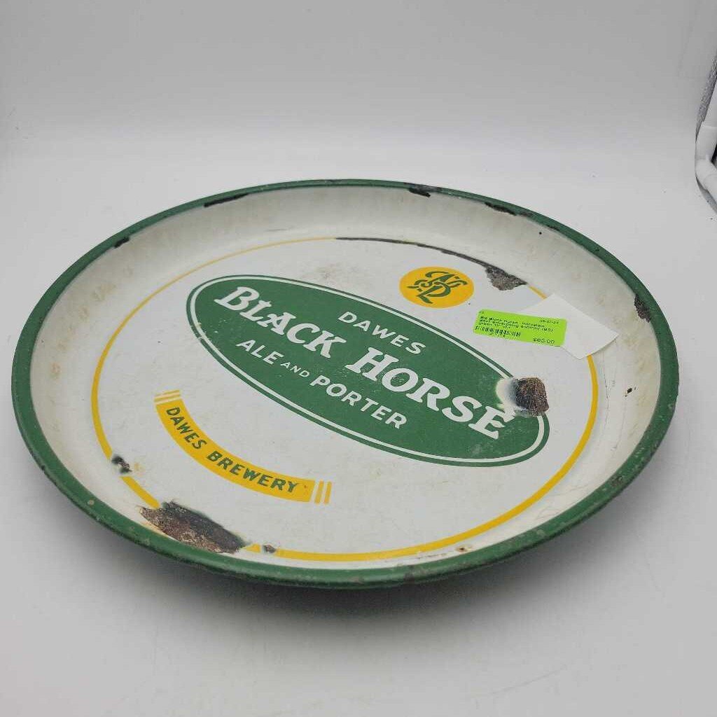 Black Horse Porcelain Beer advertising tray (BS)