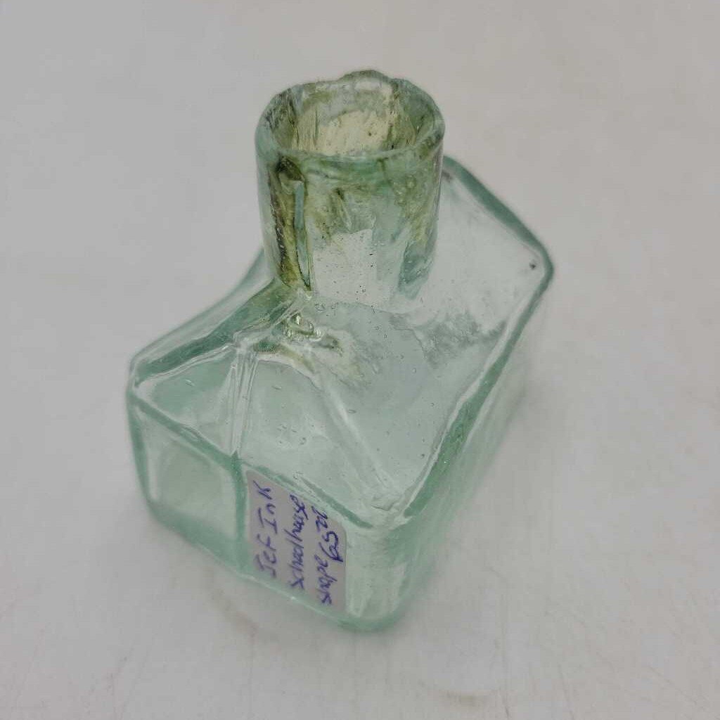 Ink Bottle, Rare School House Shape (JEF)