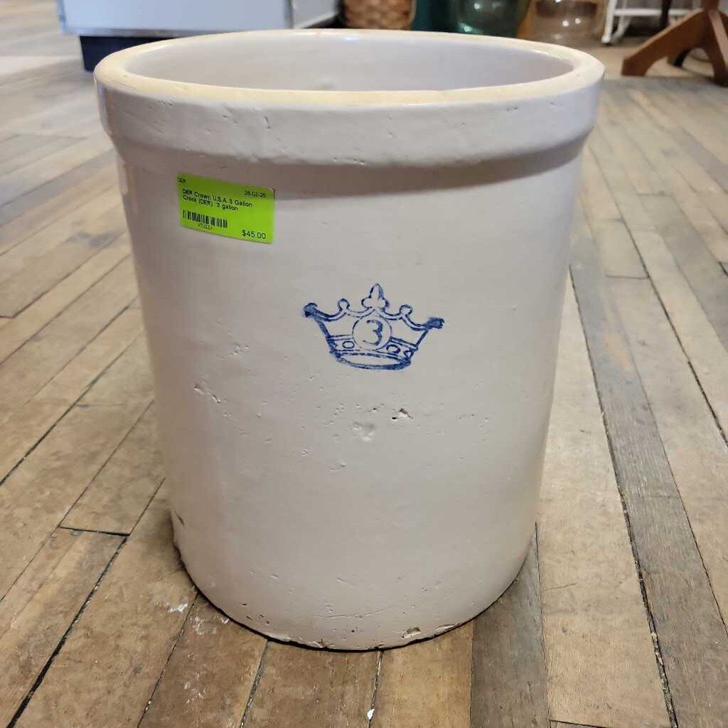 Crown U.S.A 3 Gallon Crock (DER)