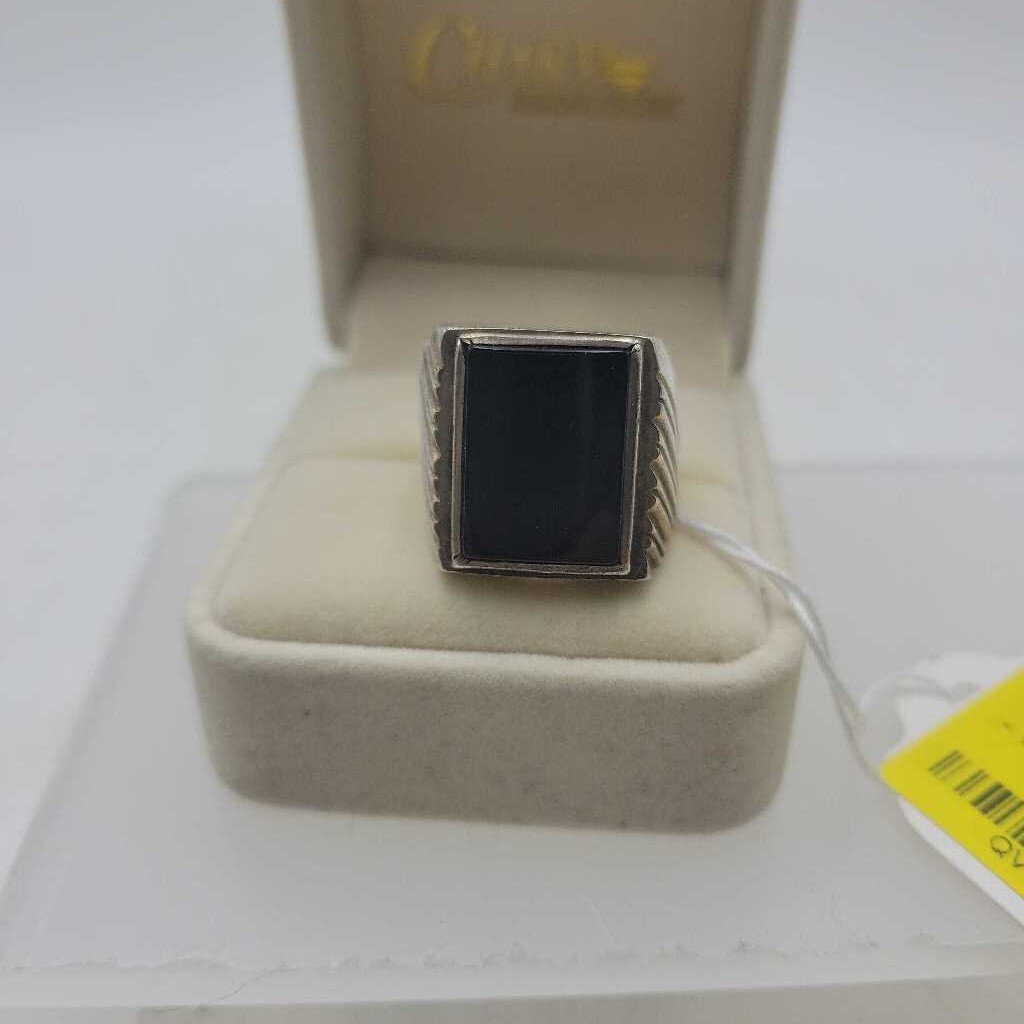 Sterling Onyx Signet Ring - #13974 (VT)