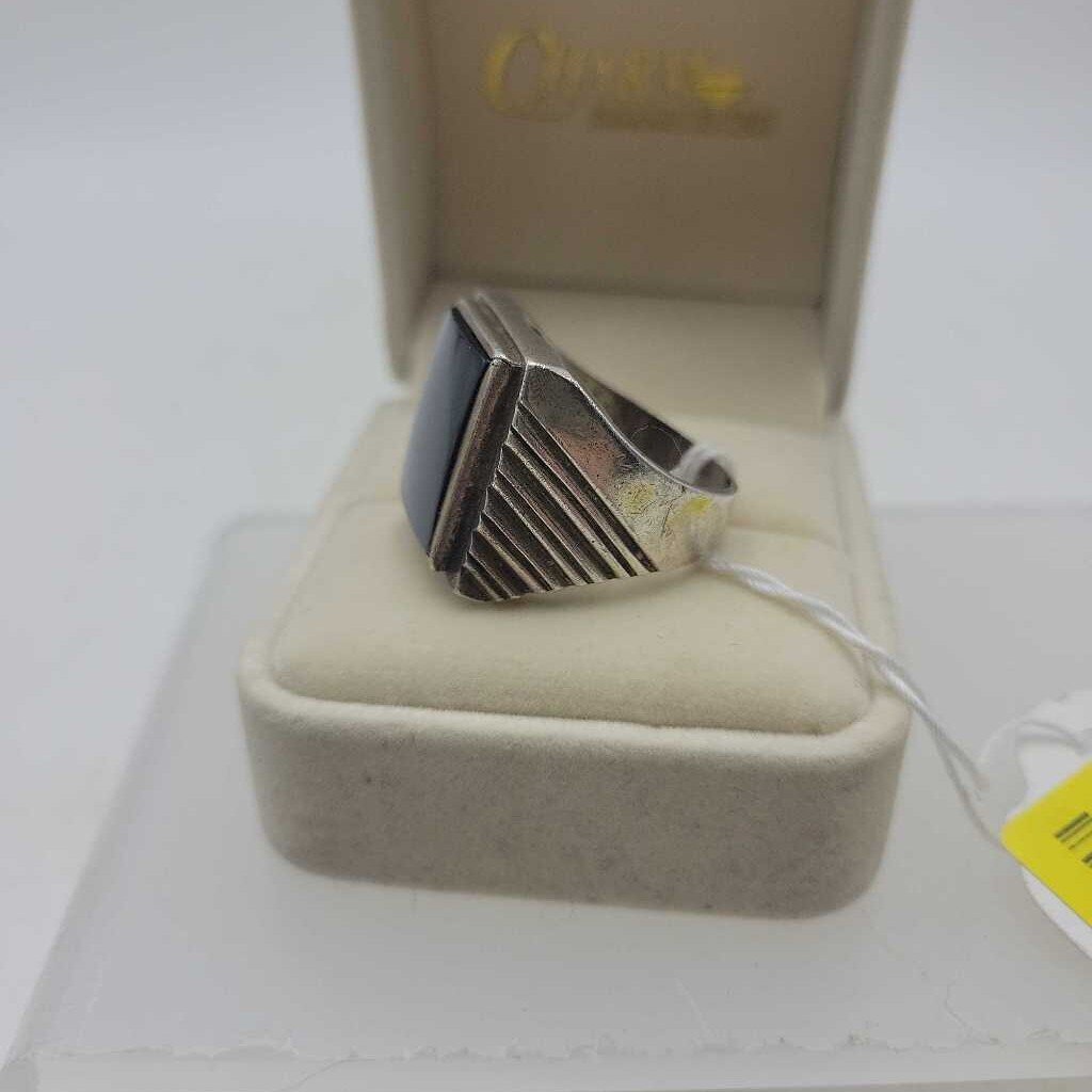 Sterling Onyx Signet Ring - #13974 (VT)