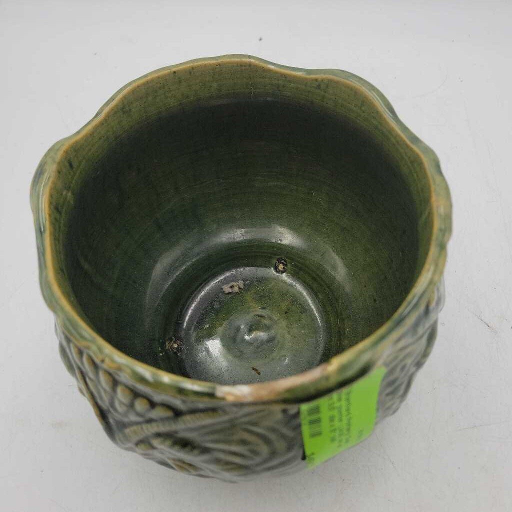 Brantford Pottery Owl Jardiner planter (JAS) as is