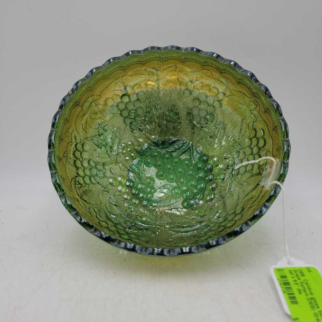 Carnival glass bowl Grape Pattern (DEB)