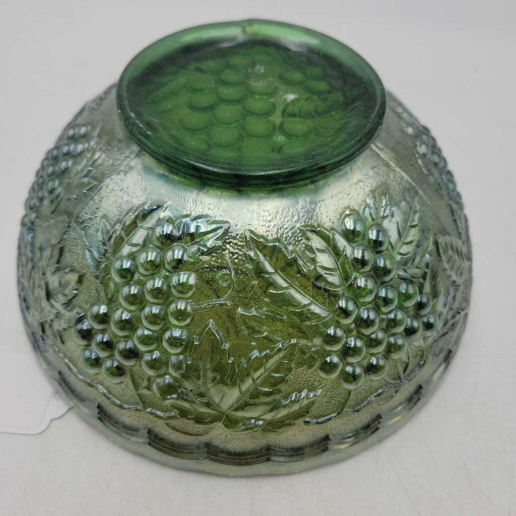 Carnival glass bowl Grape Pattern (DEB)
