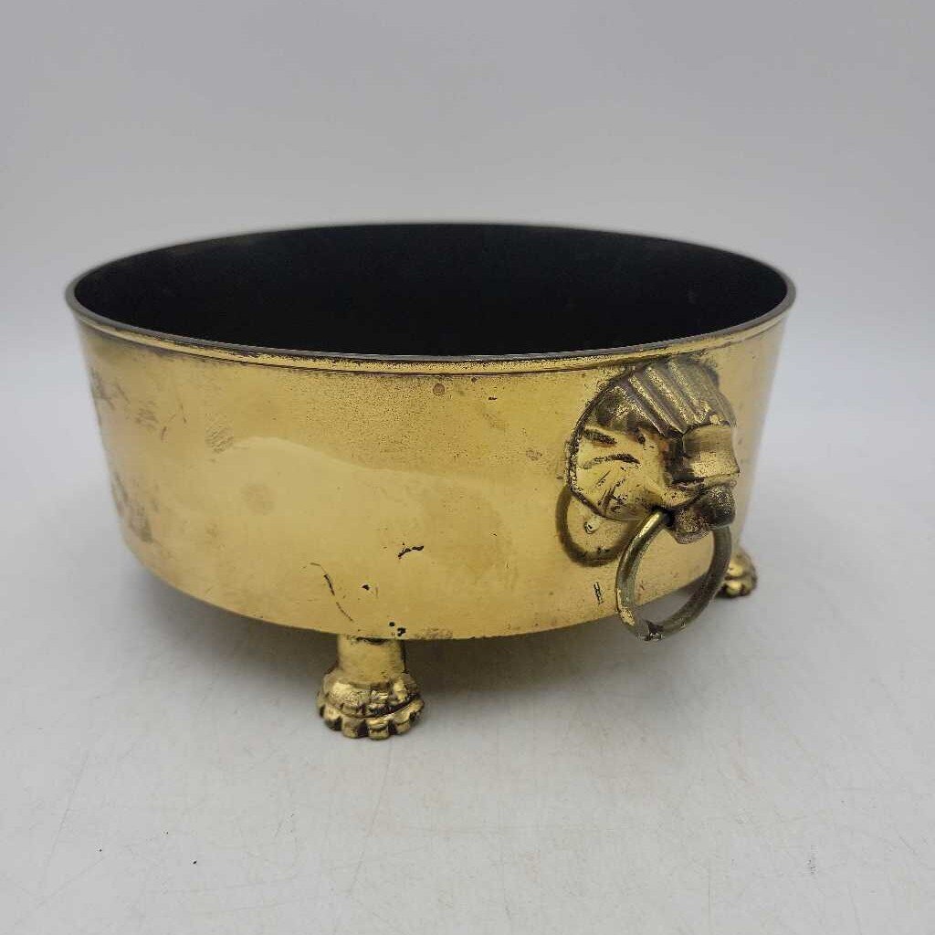 Vintage brass planter (ERG)