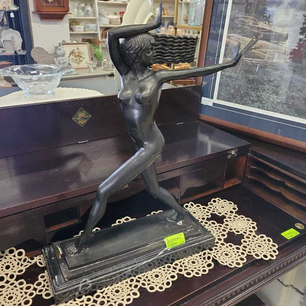 Art Deco Brtonze Sculpture Nude (YVO) (603)