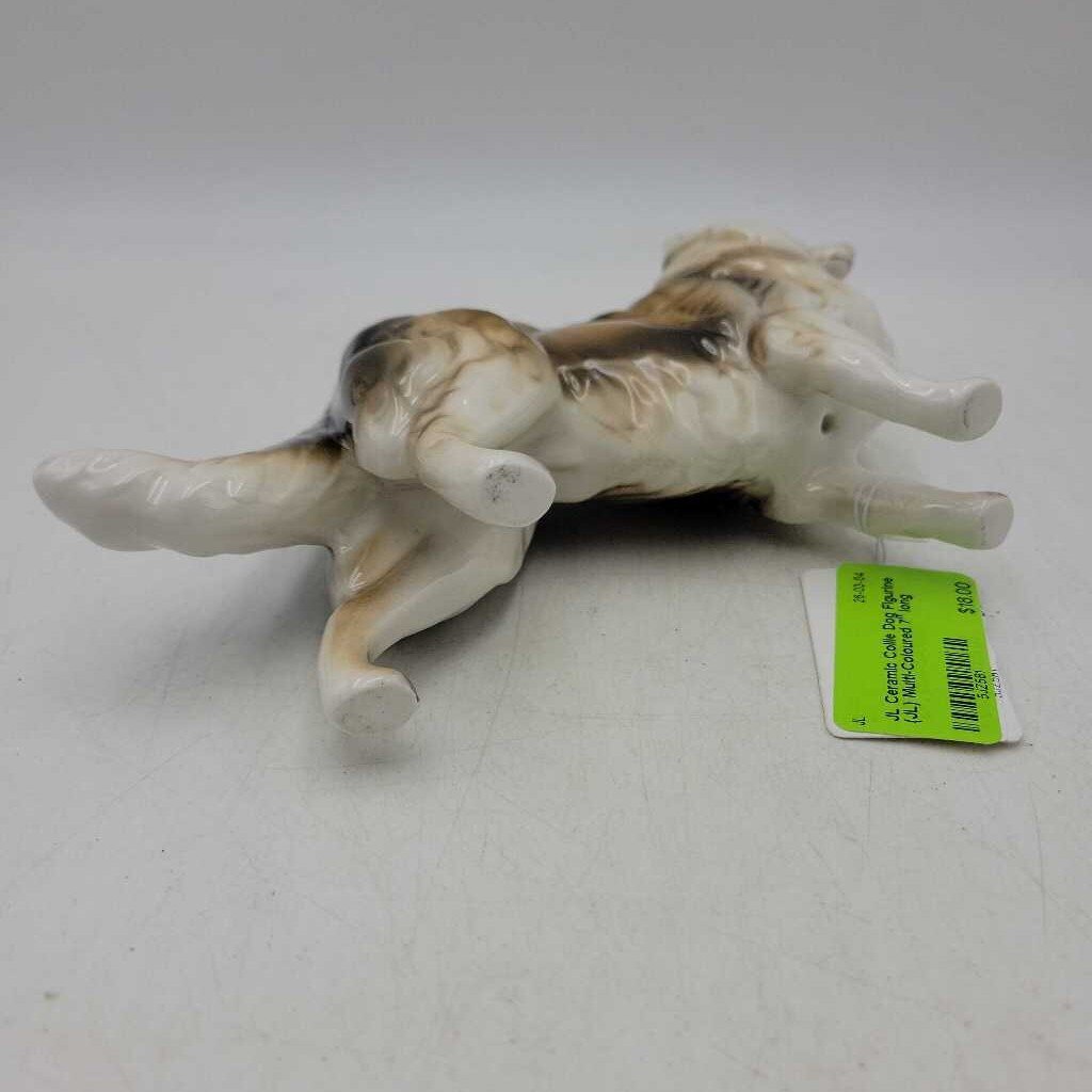 Ceramic Collie Dog Figurine (JL)
