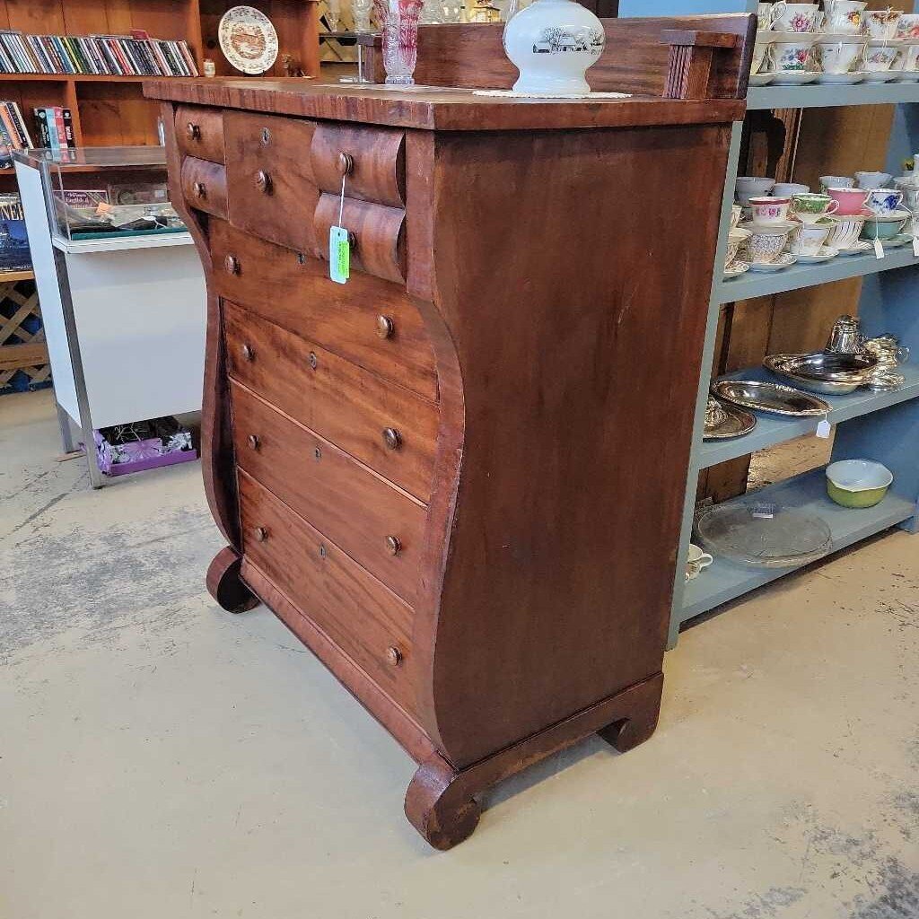 Mahogany Bonnet Chest American Empire Style (NS) 274