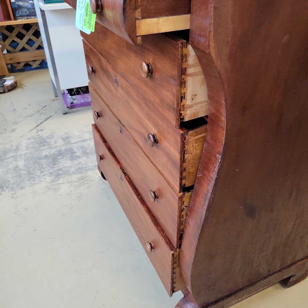 Mahogany Bonnet Chest American Empire Style (NS) 274