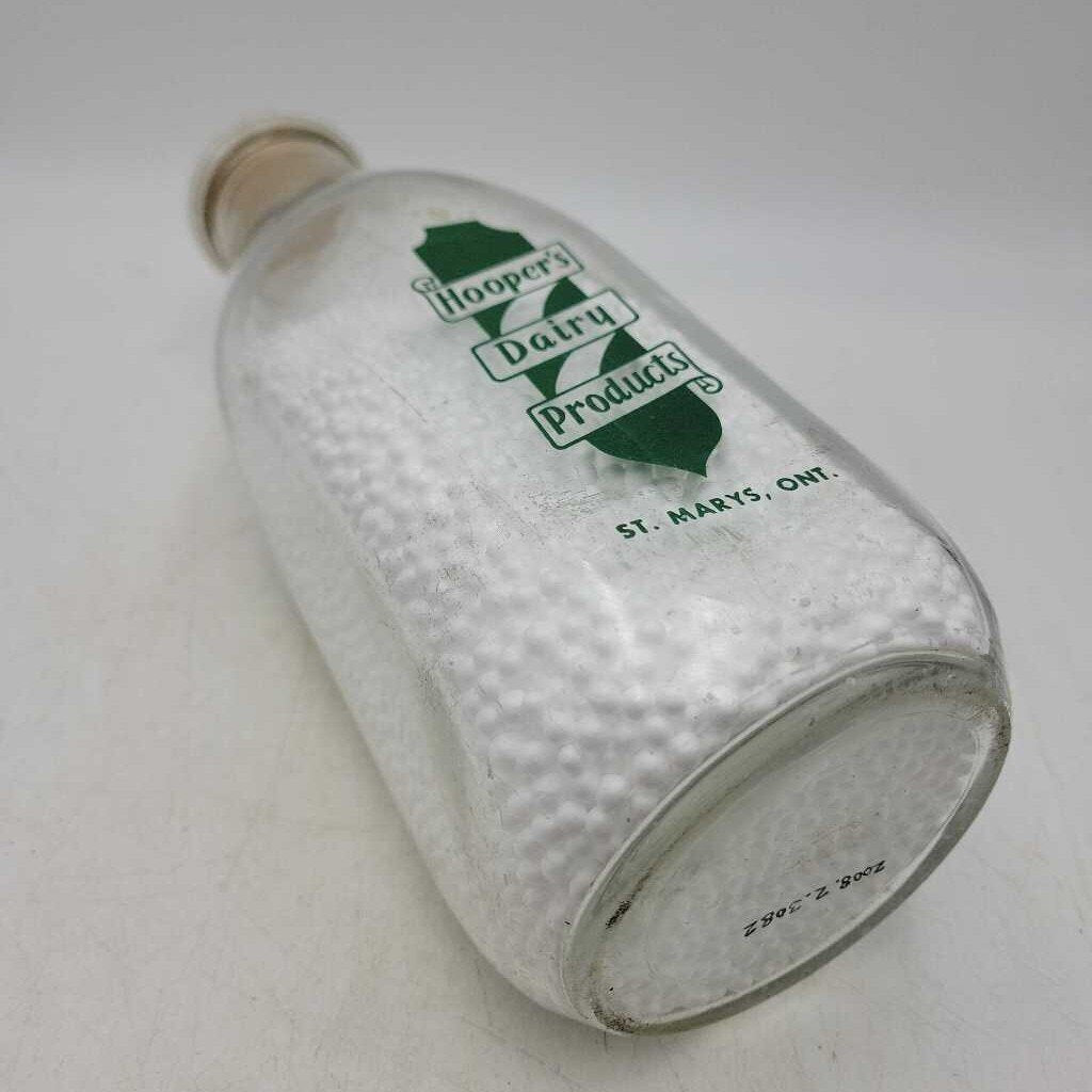 Hooper's St. Marys Ontario milk bottle (JAS)