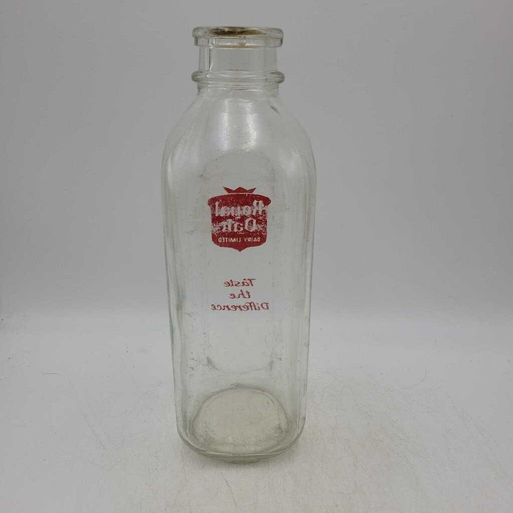 Royal Oak Dairy Quart Milk Bottle with cap (JAS)