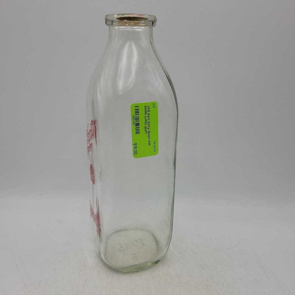 Kent Dairy Quart milk bottle (JAS)