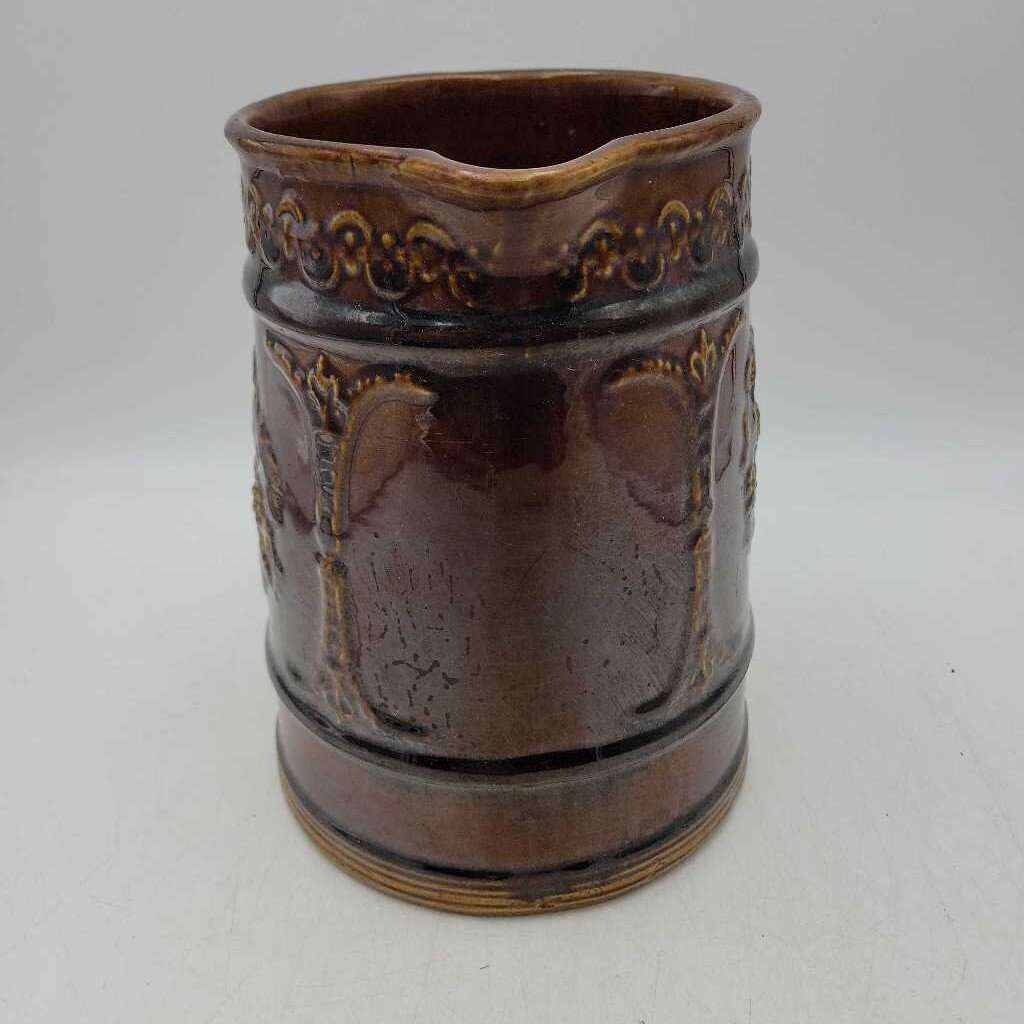 R.Campbell pottery pitcher jug Hamilton on.(JAS)