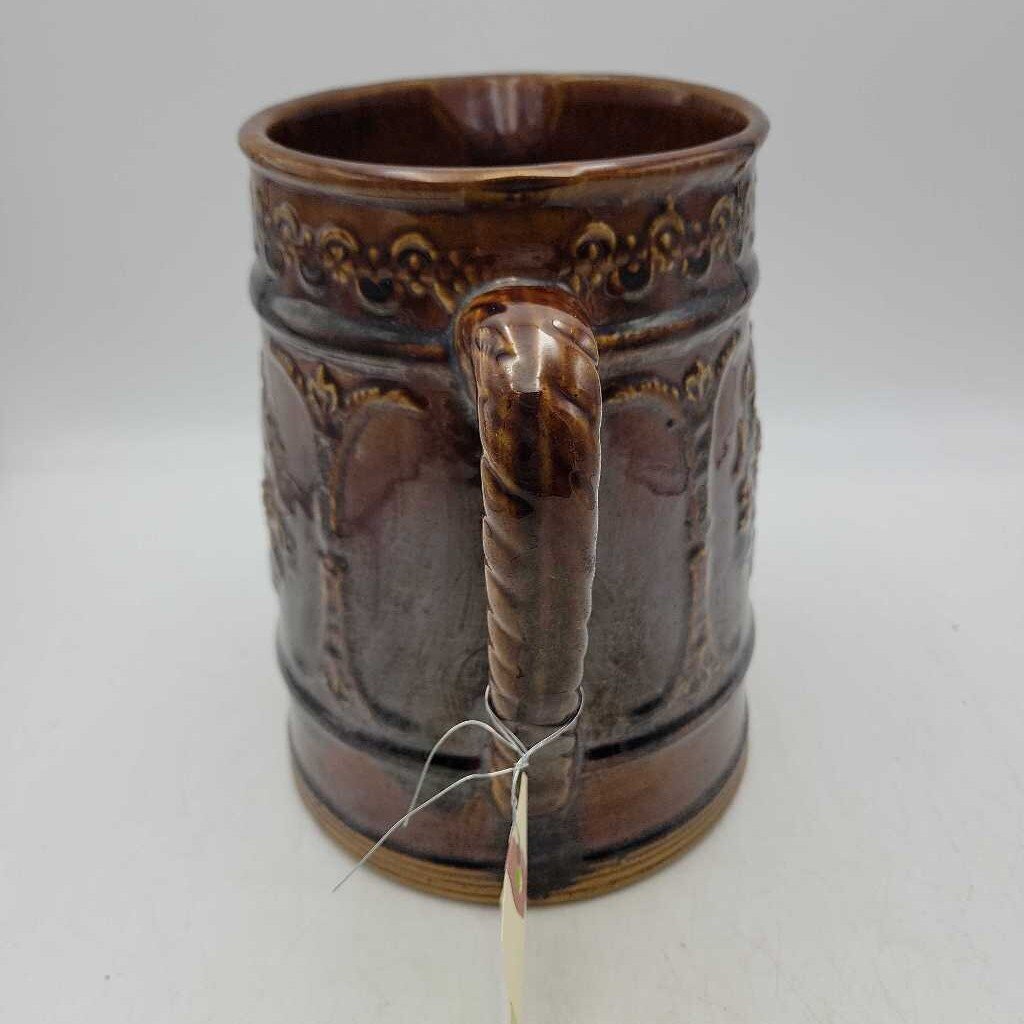 R.Campbell pottery pitcher jug Hamilton on.(JAS)