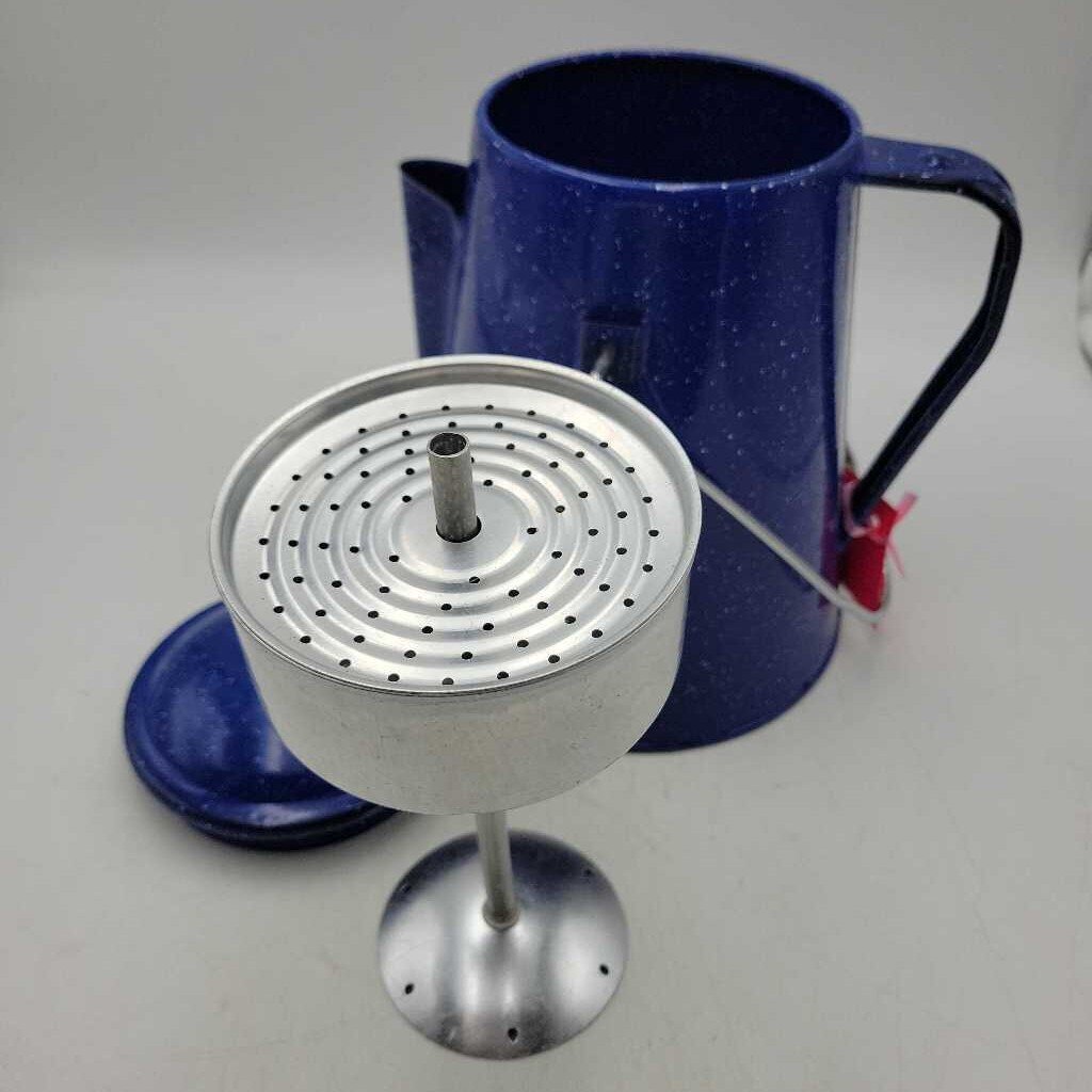 Enamelware Coffee percolator complete Excellent condition(KAR)