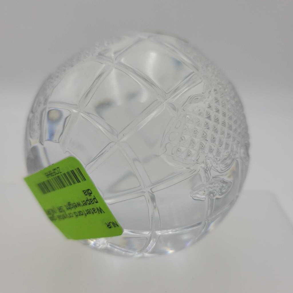 Waterford crystal globe paperweight SR (NUR)