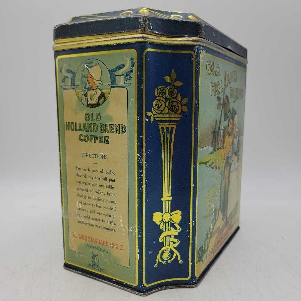 Old Holland Blend Coffee Tin Winnipeg Canada(JEF)