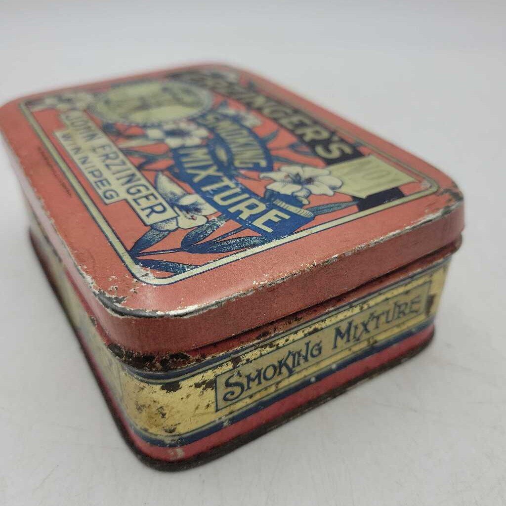 Antique Erzinger's Cut Plug Tobacco tin Winnipeg Man. (JEF)