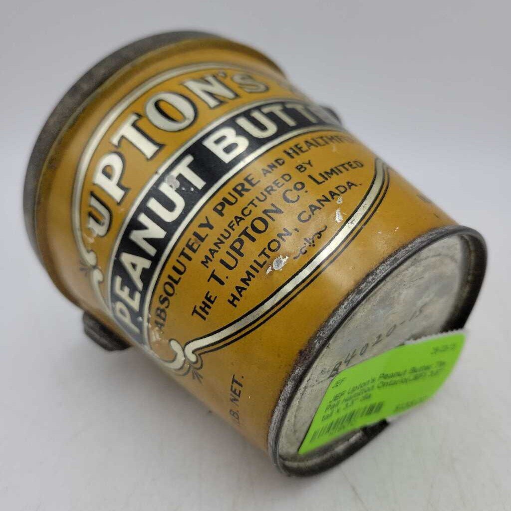 Upton's Peanut Butter Tin Pail Hamilton Ontario(JEF)