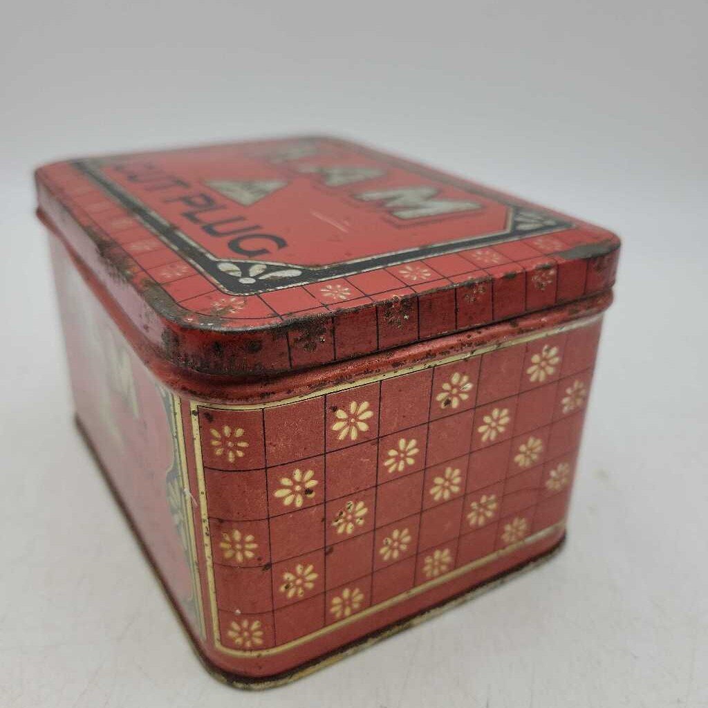 Kam Cut Plug tobacco Tin Johnson and Boon (JEF)