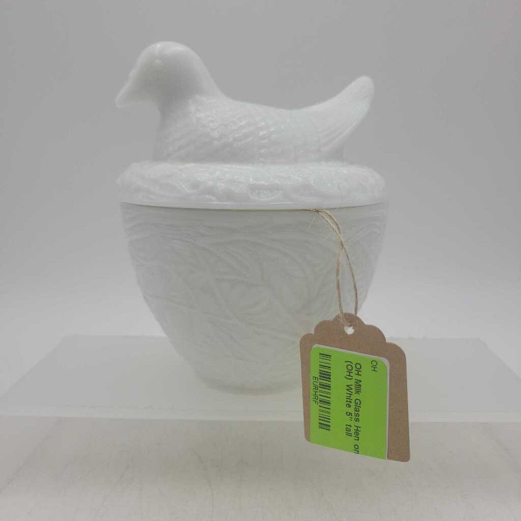Milk Glass Hen on Nest (OH)
