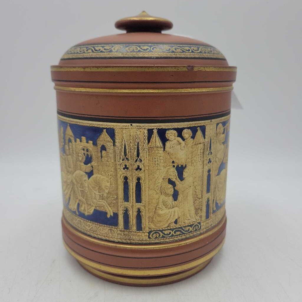 Victorian Terracotta Tobacco Jar 1870-1890 (LOR)
